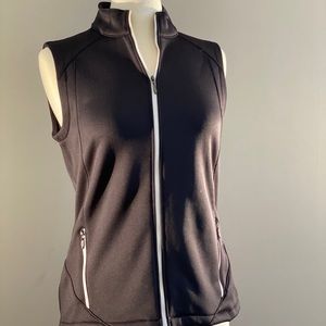 Under Armour Black Zip-Up Vest, Sz S